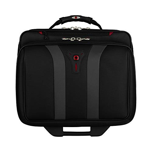 Wenger 600659 GRANADA 17" Estuche para portátil con ruedas, Compartimento acolchado para el portátil con compartimento nocturno en Negro {24 Litros} Wenger 600659 GRANADA 17" Estuche para portátil con ruedas, Compartimento acolchado para el portátil con compartimento nocturno en Negro {24 Litros}