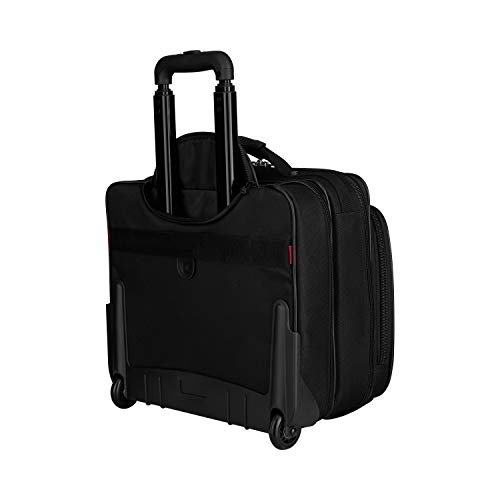 Wenger 600659 GRANADA 17" Estuche para portátil con ruedas, Compartimento acolchado para el portátil con compartimento nocturno en Negro {24 Litros} Wenger 600659 GRANADA 17" Estuche para portátil con ruedas, Compartimento acolchado para el portátil con compartimento nocturno en Negro {24 Litros}