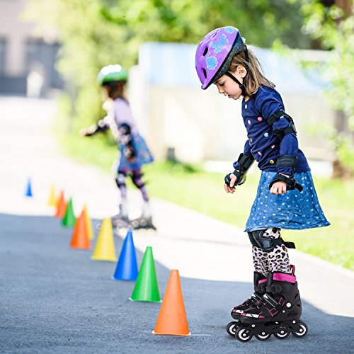 WeSkate Patines en línea con Ruedas Intermitentes Patines 4 Ruedas Cómodo para Niños y Adultos