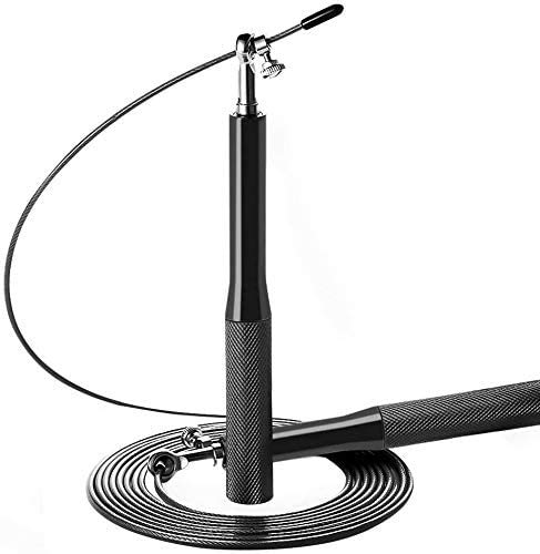 Weskimed Cuerda para Saltar, 3M Comba Saltar Crossfit Alta Velocidad Longitud Ajustable Rodamiento Ligero con Bolsa Almacenamiento para Hombre Mujer Fitness Boxeo MMA HIIT y Quema Grasa Weskimed Cuerda para Saltar, 3M Comba Saltar Crossfit Alta Velocidad Longitud Ajustable Rodamiento Ligero con Bolsa Almacenamiento para Hombre Mujer Fitness Boxeo MMA HIIT y Quema Grasa