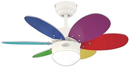 Westinghouse Turbo II Ventilador de Techo E14, 60 W, Blanco Westinghouse Turbo II Ventilador de Techo E14, 60 W, Blanco