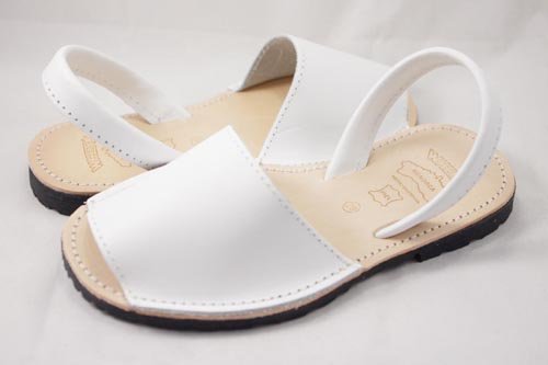 WHETIS 314 Menorquinas DE Piel Mujer Sandalias Blanco 40 WHETIS 314 Menorquinas DE Piel Mujer Sandalias Blanco 40
