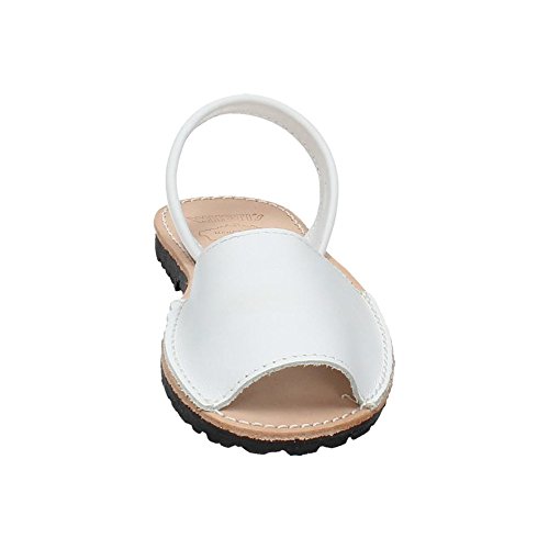 WHETIS 314 Menorquinas DE Piel Mujer Sandalias Blanco 40 WHETIS 314 Menorquinas DE Piel Mujer Sandalias Blanco 40