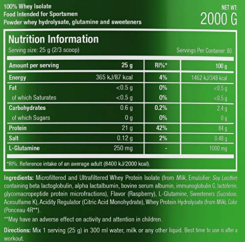 Whey Isolate 2000g raspberry AF