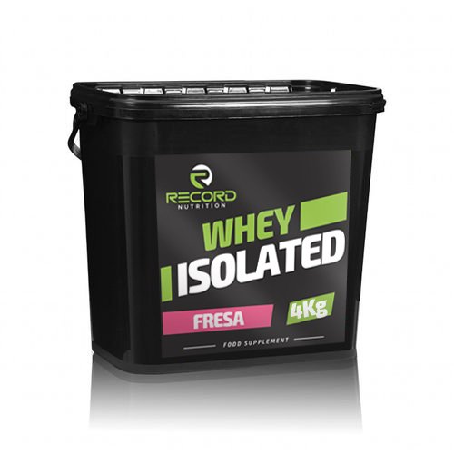Whey Isolated 4kg 100% Profesional, proteina isolada, Sabor Fresa Record