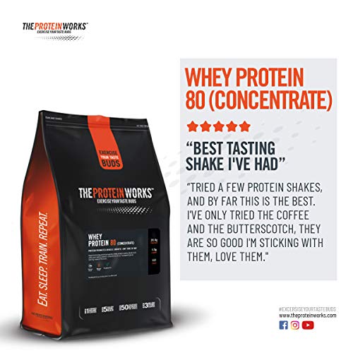 Whey Protein 80 | 82% De Proteína | Batido Alto En Proteínas & Bajo En Azúcares | THE PROTEIN WORKS | Crema de Vainilla | 500g Whey Protein 80 | 82% De Proteína | Batido Alto En Proteínas & Bajo En Azúcares | THE PROTEIN WORKS | Crema de Vainilla | 500g