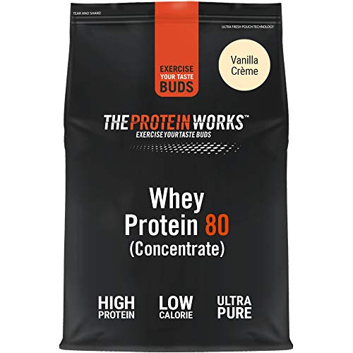 Whey Protein 80 | 82% De Proteína | Batido Alto En Proteínas & Bajo En Azúcares | THE PROTEIN WORKS | Crema de Vainilla | 500g Whey Protein 80 | 82% De Proteína | Batido Alto En Proteínas & Bajo En Azúcares | THE PROTEIN WORKS | Crema de Vainilla | 500g