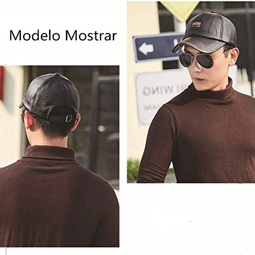 Wiemoon 56-60cm Moda Gorra de Béisbol Hombres Deportes Sombrero Al Aire Libre Gorra de Invierno Café Oscuro