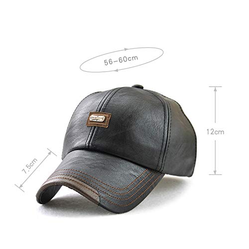 Wiemoon 56-60cm Moda Gorra de Béisbol Hombres Deportes Sombrero Al Aire Libre Gorra de Invierno Café Oscuro Wiemoon 56-60cm Moda Gorra de Béisbol Hombres Deportes Sombrero Al Aire Libre Gorra de Invierno Café Oscuro