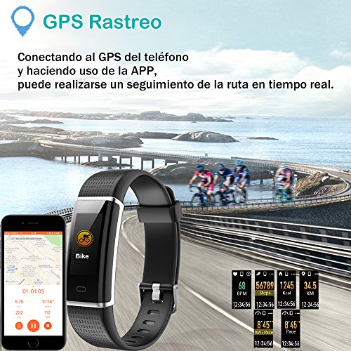 Willful Pulsera Actividad Impermeable IP68 con 14 Modos de Deporte,Pulsera Inteligente con Pulsómetro, Monitor de Calorías, Sueño,Podómetro,Pulsera Deporte para Android y iOS Teléfono móvil (Negro) Willful Pulsera Actividad Impermeable IP68 con 14 Modos de Deporte,Pulsera Inteligente con Pulsómetro, Monitor de Calorías, Sueño,Podómetro,Pulsera Deporte para Android y iOS Teléfono móvil (Negro)