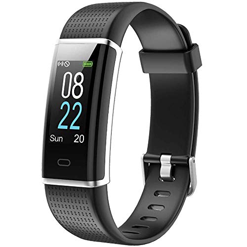 Willful Pulsera Actividad Impermeable IP68 con 14 Modos de Deporte,Pulsera Inteligente con Pulsómetro, Monitor de Calorías, Sueño,Podómetro,Pulsera Deporte para Android y iOS Teléfono móvil (Negro)