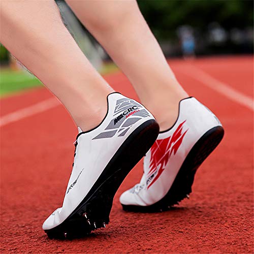 Willsky Zapatillas De Atletismo para Hombres, Zapatillas De Correr Zapatillas Unisex Ligeras para Niños Sprint Zapatillas De Salto De Longitud Competencia para Niños Adultos Dedicada,Blanco,38 Willsky Zapatillas De Atletismo para Hombres, Zapatillas De Correr Zapatillas Unisex Ligeras para Niños Sprint Zapatillas De Salto De Longitud Competencia para Niños Adultos Dedicada,Blanco,38