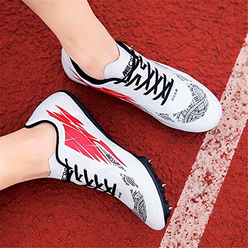 Willsky Zapatillas De Atletismo para Hombres, Zapatillas De Correr Zapatillas Unisex Ligeras para Niños Sprint Zapatillas De Salto De Longitud Competencia para Niños Adultos Dedicada,Blanco,38 Willsky Zapatillas De Atletismo para Hombres, Zapatillas De Correr Zapatillas Unisex Ligeras para Niños Sprint Zapatillas De Salto De Longitud Competencia para Niños Adultos Dedicada,Blanco,38