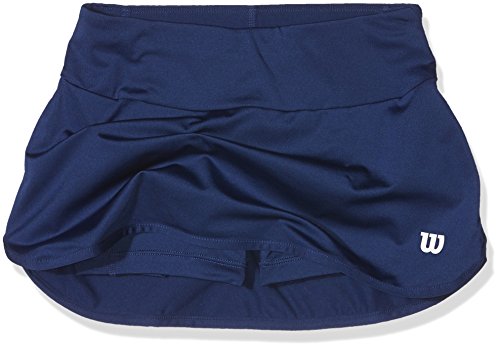 Wilson, G Team 11 Skirt, Falda de tenis para niña, Poliéster/licra, Azul, Talla: S, WRA766901 Wilson, G Team 11 Skirt, Falda de tenis para niña, Poliéster/licra, Azul, Talla: S, WRA766901