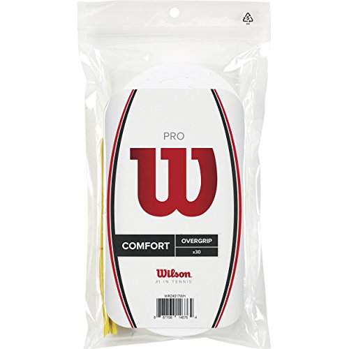 Wilson Pro Overgrip Empuñadura, 30 unidades, unisex, blanco