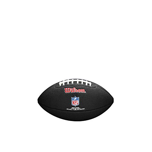 Wilson WTF1533BLXBNE Pelota de fútbol Americano Mini NFL Team Soft Touch New England Patriots para Juego recreativo, Unisex-Adult, Negro