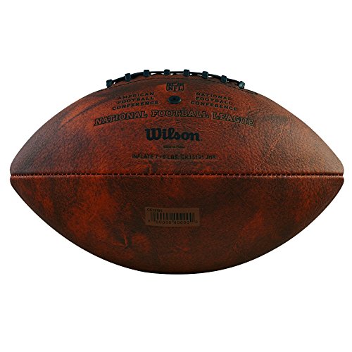 Wilson WTF1758XBNF32 Pelota de fútbol Americano JR Throwback 32 Team Logo con los Logos de la NFL, para niños y Adolescentes, Marrón, Talla Única Wilson WTF1758XBNF32 Pelota de fútbol Americano JR Throwback 32 Team Logo con los Logos de la NFL, para niños y Adolescentes, Marrón, Talla Única