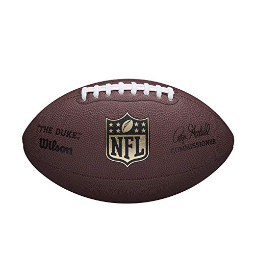 Wilson WTF1825XB Balón de Fútbol Americano, Nfl Duke Replica, Uso Recreativo, Cuero Compuesto, Duradero