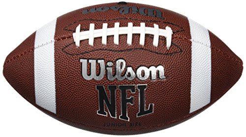 Wilson WTF1857XB Pelota de fútbol Americano NFL Bulk JR Cuero Compuesto para Juego recreativo, Unisex-Adult, Negro, Tamaño Juvenil