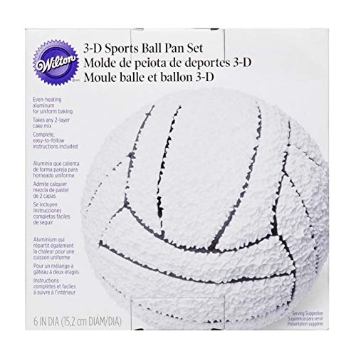 Wilton Molde semiesférico para Tarta con Soporte, 4 Piezas, Aluminio, 15.2 cm