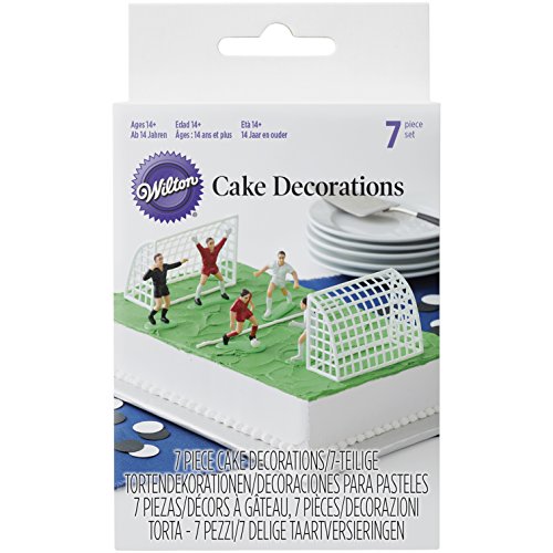Wilton Set Decorativo Figuras de Fútbol, 5 x 8 x 14 cm, 7 Unidades Wilton Set Decorativo Figuras de Fútbol, 5 x 8 x 14 cm, 7 Unidades