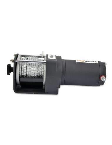 WinchPro - Cabrestante Eléctrico 12V 1360kg/3000lbs, 12m De Cuerda De Acero, 2 Mandos A Distancia (1 Inalámbrico, 1 Cable), Placa De Montaje, Ideal Para Atv, Buggies, Remolques, Quads Y Barcos