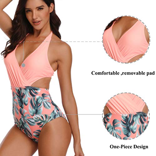 WinCret Bañadores de Mujer Trajes de Baño de una Pieza 2020 Sexy Monokini de Cuello en V Profundo y Braga Alta y Halter con Espalda Vendaje Natacion WinCret Bañadores de Mujer Trajes de Baño de una Pieza 2020 Sexy Monokini de Cuello en V Profundo y Braga Alta y Halter con Espalda Vendaje Natacion