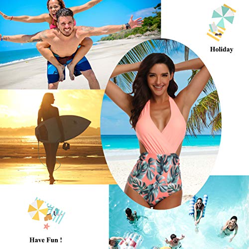 WinCret Bañadores de Mujer Trajes de Baño de una Pieza 2020 Sexy Monokini de Cuello en V Profundo y Braga Alta y Halter con Espalda Vendaje Natacion WinCret Bañadores de Mujer Trajes de Baño de una Pieza 2020 Sexy Monokini de Cuello en V Profundo y Braga Alta y Halter con Espalda Vendaje Natacion