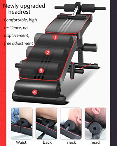 Wind Greeting Banco Musculación Abdominales,Banco Ajustables,Plegable para Entrenamiento Abdominal,Banco Plegable Fitness Sit-up Junta de Entrenamiento,Banco de Ejercicio Portátil Gimnasio en Casa