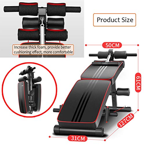 Wind Greeting Banco Musculación Abdominales,Banco Ajustables,Plegable para Entrenamiento Abdominal,Banco Plegable Fitness Sit-up Junta de Entrenamiento,Banco de Ejercicio Portátil Gimnasio en Casa