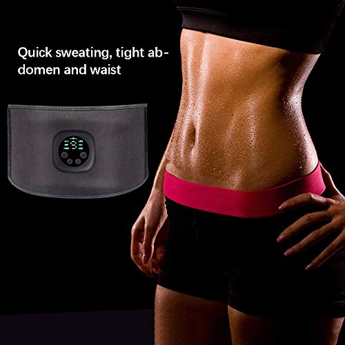 WingFly Electroestimulador Muscular, Abdominales Cinturón, Estimulador Muscular Abdominales, Masajeador Eléctrico Cinturón con USB, EMS Ejercitador del Abdomen/Brazo/Piernas/Cintura (Hombre/Mujer)