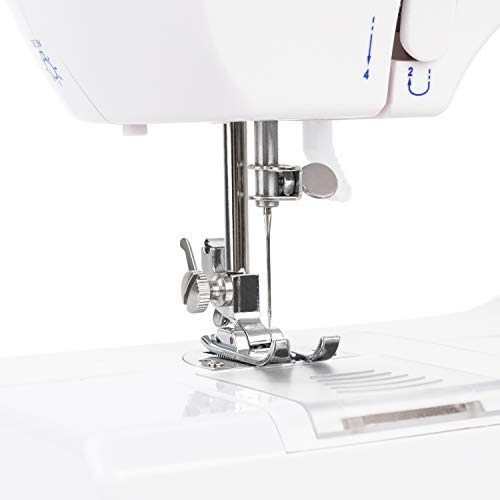 WINKEL SW45 Máquina de Coser Mecánica, 12 Puntadas, con LED para Iluminar, Blanco y Azul, 30 X 11 X 26 Cm, Algodón WINKEL SW45 Máquina de Coser Mecánica, 12 Puntadas, con LED para Iluminar, Blanco y Azul, 30 X 11 X 26 Cm, Algodón