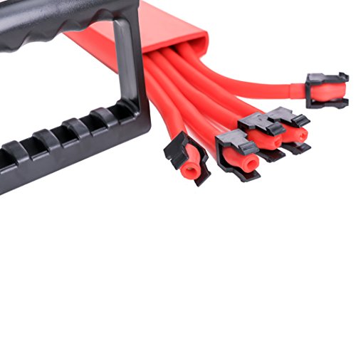 Winline Expansor del Pecho Ejercitador de músculo Ajustable, Fuerza de tracción 5 Bandas Removibles de Resistencia con Cubierta Segura (Red) Winline Expansor del Pecho Ejercitador de músculo Ajustable, Fuerza de tracción 5 Bandas Removibles de Resistencia con Cubierta Segura (Red)