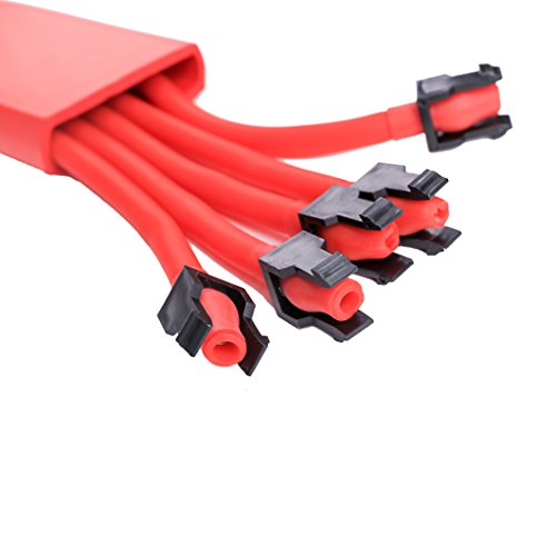 Winline Expansor del Pecho Ejercitador de músculo Ajustable, Fuerza de tracción 5 Bandas Removibles de Resistencia con Cubierta Segura (Red) Winline Expansor del Pecho Ejercitador de músculo Ajustable, Fuerza de tracción 5 Bandas Removibles de Resistencia con Cubierta Segura (Red)