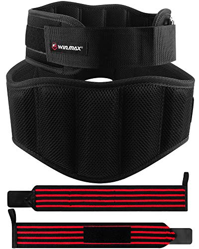 WIN.MAX Cinturón Lumbar Gimnasio,Cinturón Lumbar Gimnasio Ajustable para Hombres y Mujeres,Cinturones Pesas Levantamiento,Gimnasio Cinturón Peso Musculacion (Negro, L) WIN.MAX Cinturón Lumbar Gimnasio,Cinturón Lumbar Gimnasio Ajustable para Hombres y Mujeres,Cinturones Pesas Levantamiento,Gimnasio Cinturón Peso Musculacion (Negro, L)