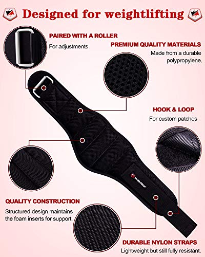 WIN.MAX Cinturón Lumbar Gimnasio,Cinturón Lumbar Gimnasio Ajustable para Hombres y Mujeres,Cinturones Pesas Levantamiento,Gimnasio Cinturón Peso Musculacion (Negro, M) WIN.MAX Cinturón Lumbar Gimnasio,Cinturón Lumbar Gimnasio Ajustable para Hombres y Mujeres,Cinturones Pesas Levantamiento,Gimnasio Cinturón Peso Musculacion (Negro, M)