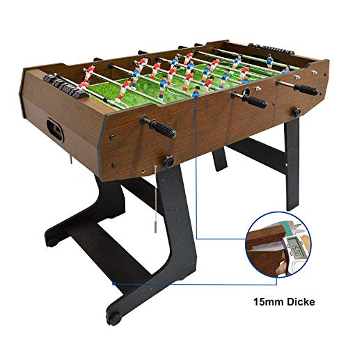 WIN.MAX WinMax FUTBOLIN con 2 Bolas, Plegable con Protección contra el Polvo, 121x61x85 Fútbol de Mesa Plegable Fútbol de Mesa WIN.MAX WinMax FUTBOLIN con 2 Bolas, Plegable con Protección contra el Polvo, 121x61x85 Fútbol de Mesa Plegable Fútbol de Mesa