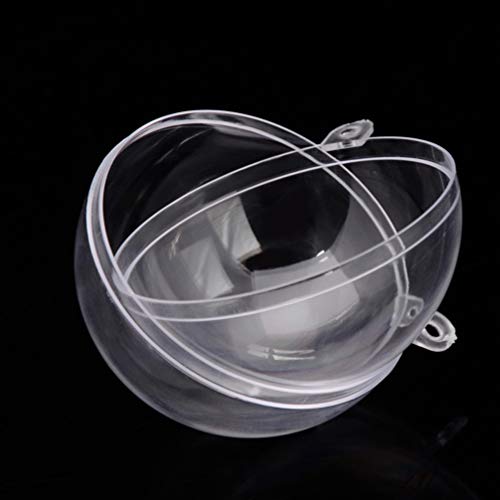 WINOMO 10pcs bola transparente árbol de navidad colgante adornos de Navidad colgante decoración 6 cm WINOMO 10pcs bola transparente árbol de navidad colgante adornos de Navidad colgante decoración 6 cm