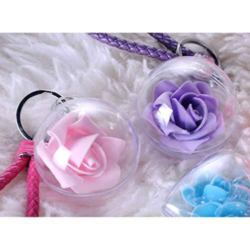 WINOMO 10pcs bola transparente árbol de navidad colgante adornos de Navidad colgante decoración 6 cm WINOMO 10pcs bola transparente árbol de navidad colgante adornos de Navidad colgante decoración 6 cm