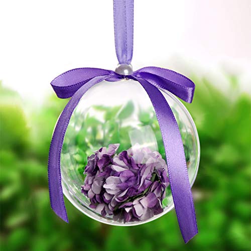 WINOMO 10pcs bola transparente árbol de navidad colgante adornos de Navidad colgante decoración 6 cm WINOMO 10pcs bola transparente árbol de navidad colgante adornos de Navidad colgante decoración 6 cm