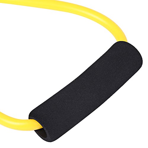 WINOMO Expander resistencia bandas 8 ejercicio forma estiramiento ventral de ejercicio Home Fitness (amarillo)