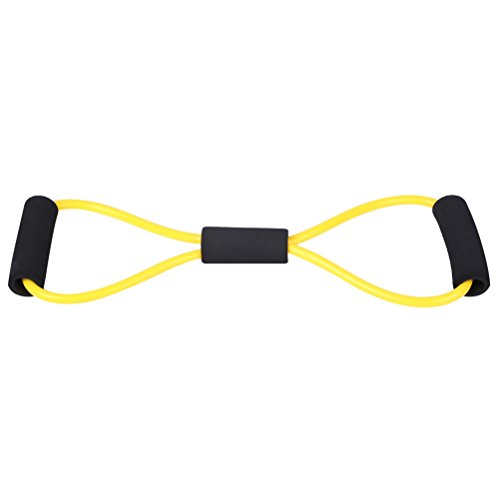 WINOMO Expander resistencia bandas 8 ejercicio forma estiramiento ventral de ejercicio Home Fitness (amarillo)