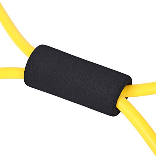 WINOMO Expander resistencia bandas 8 ejercicio forma estiramiento ventral de ejercicio Home Fitness (amarillo)