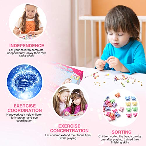 WinWonder Niños Bricolaje Conjunto de Cuentas,1150 PCS Pulseras Collares de Joyas para Niñas Cuentas para la Fabricación de Joyas para Niños WinWonder Niños Bricolaje Conjunto de Cuentas,1150 PCS Pulseras Collares de Joyas para Niñas Cuentas para la Fabricación de Joyas para Niños