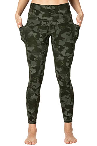 Wirezoll Deportivos Leggings Mallas Mujer Yoga Pilates Fitness de Cintura Alta (Estampado de Camuflaje, M)