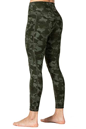 Wirezoll Deportivos Leggings Mallas Mujer Yoga Pilates Fitness de Cintura Alta (Estampado de Camuflaje, M)