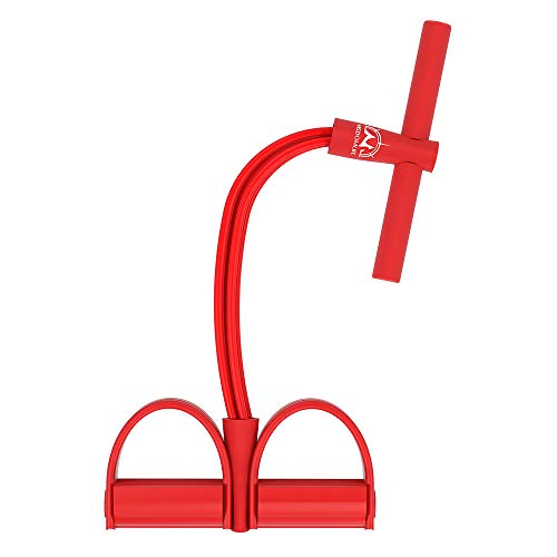 WISDOMLIFE Gfung - Cuerda para ejercitar piernas, 4 Tubos, multifunción, para Yoga, Fitness, Cuerda de tracción, Culturismo, Bandas de Resistencia para el Ejercicio en casa, Equipo de Gimnasio (Rojo) WISDOMLIFE Gfung - Cuerda para ejercitar piernas, 4 Tubos, multifunción, para Yoga, Fitness, Cuerda de tracción, Culturismo, Bandas de Resistencia para el Ejercicio en casa, Equipo de Gimnasio (Rojo)