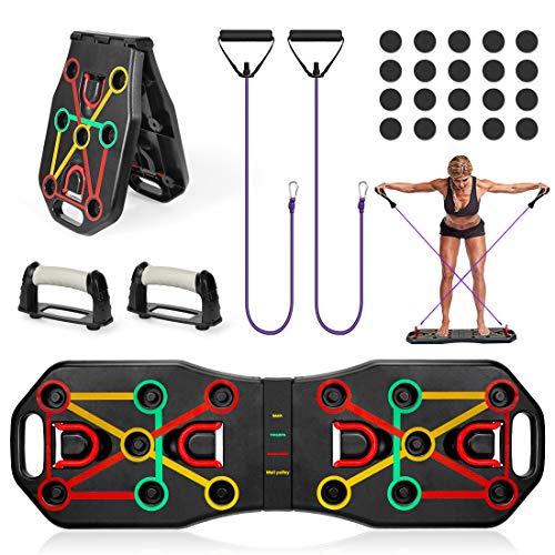 Wishstar Tabla de Flexiones,9 en 1 Push Up Tablero Plegable,Ejercicio Soportes para Flexiones en Casa Multifuncional, Entrenamiento de la Fuerza para Hombres y Mujeres Wishstar Tabla de Flexiones,9 en 1 Push Up Tablero Plegable,Ejercicio Soportes para Flexiones en Casa Multifuncional, Entrenamiento de la Fuerza para Hombres y Mujeres