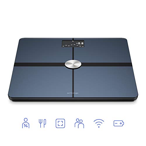 Withings Body+ Báscula inteligente con conexión Wi-Fi, medición de la grasa corporal, IMC, masa muscular y porcentaje de agua corporal, sincronización con la aplicación móvil Bluetooth o Wi-Fi,Negro Withings Body+ Báscula inteligente con conexión Wi-Fi, medición de la grasa corporal, IMC, masa muscular y porcentaje de agua corporal, sincronización con la aplicación móvil Bluetooth o Wi-Fi,Negro