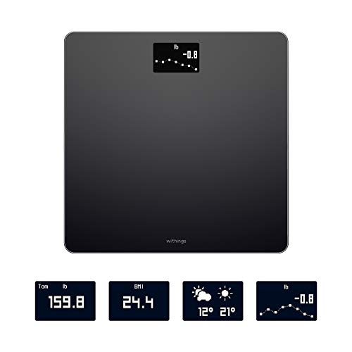Withings Body Báscula inteligente con conexión Wi-Fi y seguimiento del IMC, báscula digital de baño con sincronización con la aplicación móvil por Bluetooth o Wi-Fi Withings Body Báscula inteligente con conexión Wi-Fi y seguimiento del IMC, báscula digital de baño con sincronización con la aplicación móvil por Bluetooth o Wi-Fi